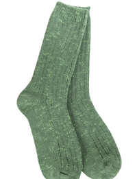 Weekend Cotton Slub Marled Crew Sock