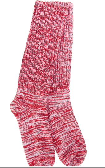 Slub Slouch Crew Sock