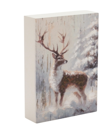 Deer Block Sign