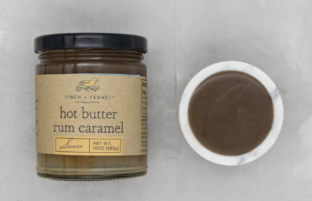 Finch+Fennel 10 oz. Hot Butter Rum Caramel Sauce