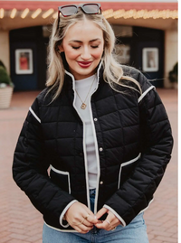 Quilted Trim Jacket