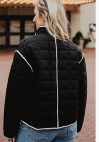 Quilted Trim Jacket