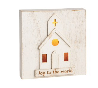 Wood Church Sitter