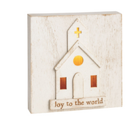 Wood Church Sitter