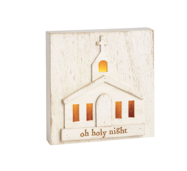 Wood Church Sitter