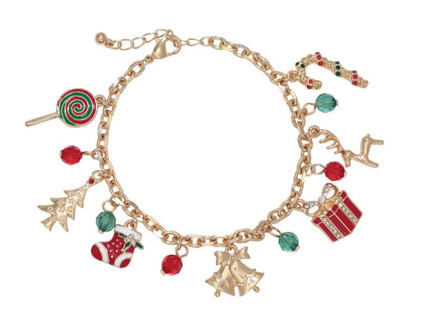 Festive Holiday Charm Bracelet
