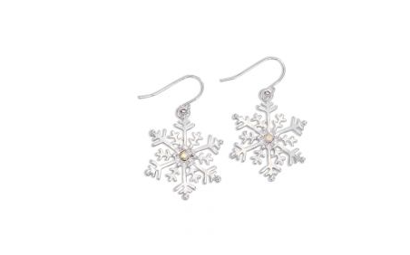 Silver Snowflakes Earrings