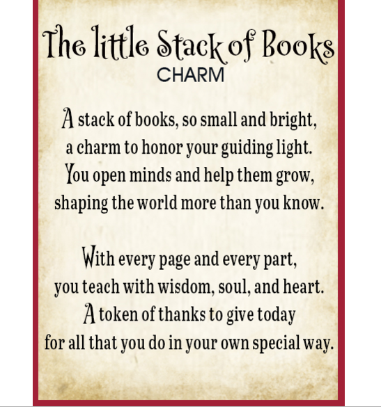Little Stack Of Books Charm