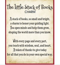 Little Stack Of Books Charm