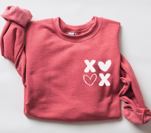 Pocket Xoxo Valentine's Day Sweatshirt