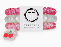 TELETIES Spiral Hair Coils | Small | Cherry Bomb