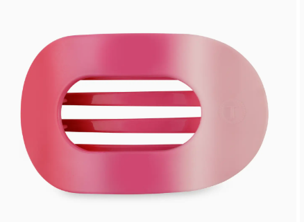 TELETIES Flat Round Hair Clip | Medium | Kiss & Tell