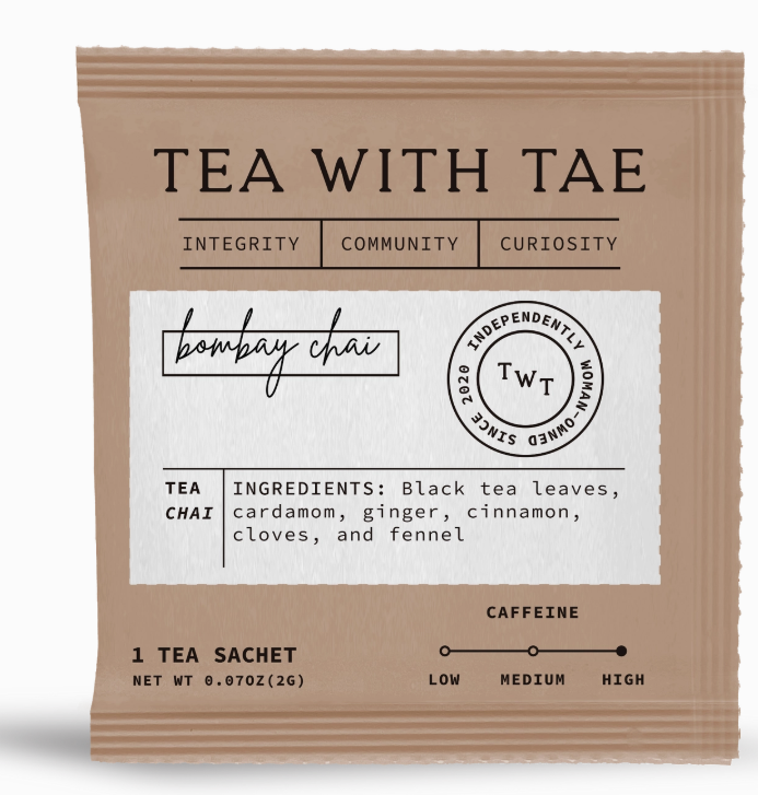 Tea With Tae Individual Wrapped Tea Bag