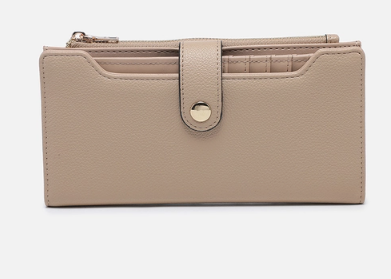 Violet Rfid Fold-Out Wallet w/ Removable Card Slot