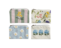Emboridered Zipper Pouch