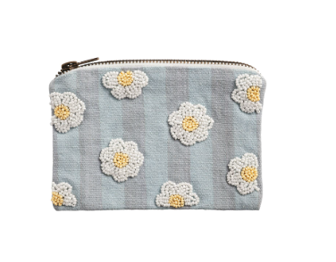 Emboridered Zipper Pouch