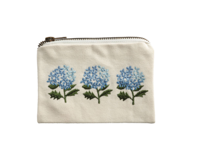 Emboridered Zipper Pouch