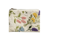 Emboridered Zipper Pouch