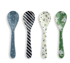 Bamboo Melamine Spoons Set of 4