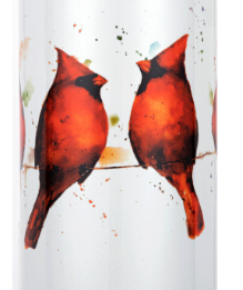 Cardinals on a Wire Windchime - 3x7in