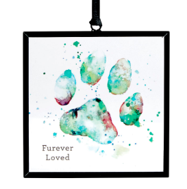 Paw Print Suncatcher - 3x3in