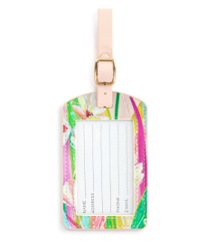 Floral Luggage Tag