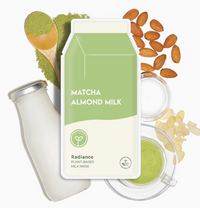 Matcha Almond Milk Radiance Plant-Based Milk Sheet Mask