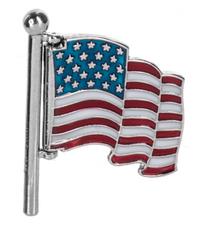 God Bless America - Swivel Flag Charm