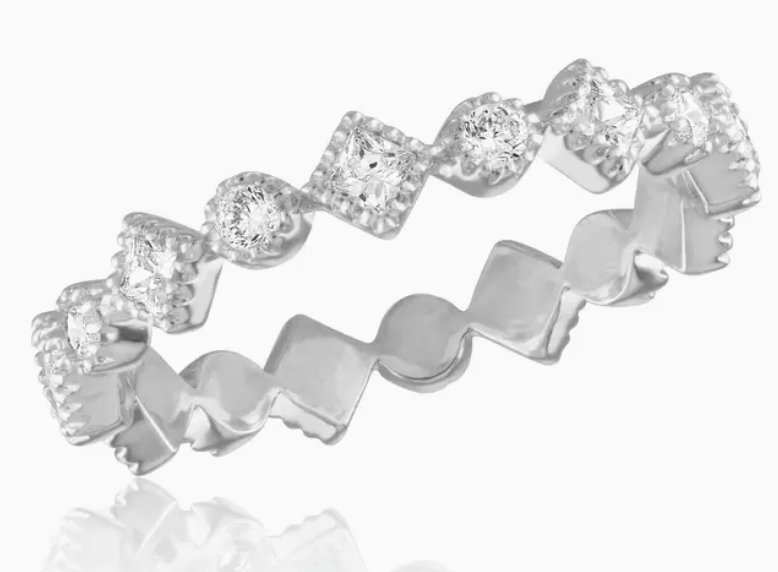 Diamond CZ Infinity Ring