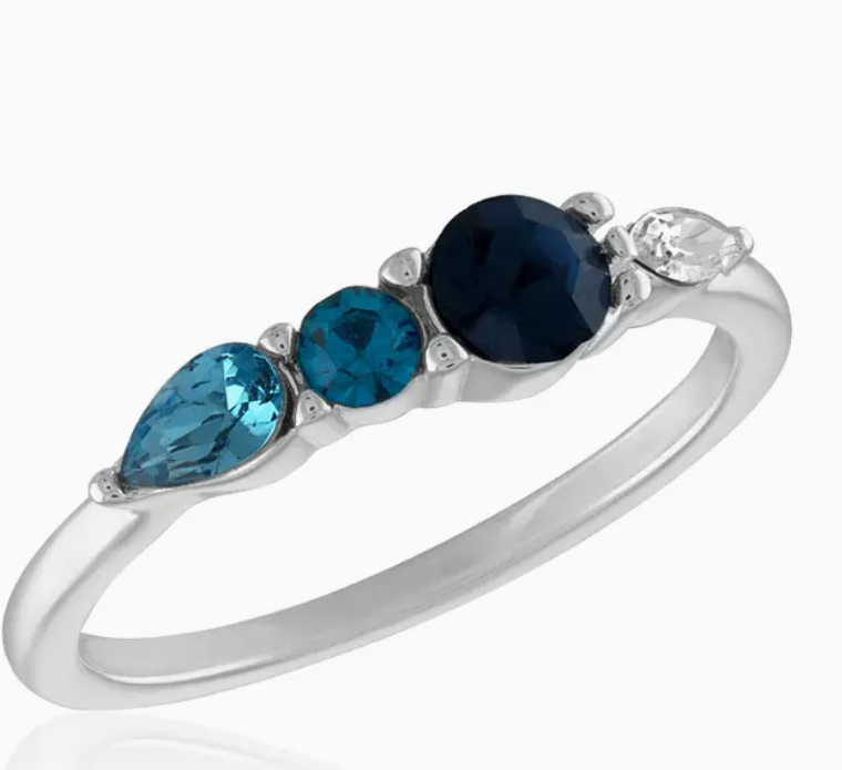 Blue Multi Transitioning Stone Ring