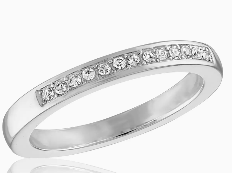 Channel Set Cz Band Ring