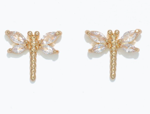 Gold Crystal Cuties Earrings