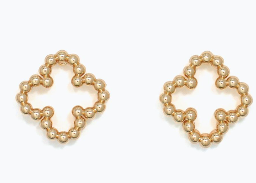 Beaded Cuties Clover Earrings
