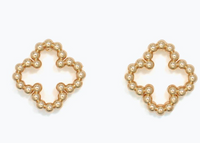 Beaded Cuties Clover Earrings