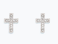 Cuties Crystal Crosses Earrings