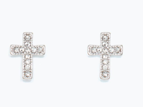 Cuties Crystal Crosses Earrings