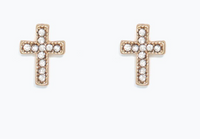 Cuties Crystal Crosses Earrings
