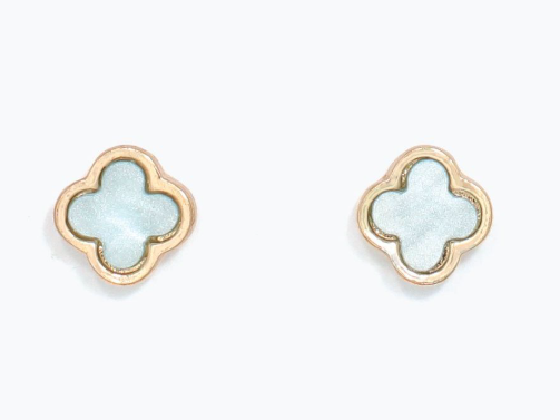 Cuties Mint Clover Earrings
