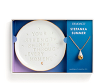 Strength Shines Necklace + Trinket Dish