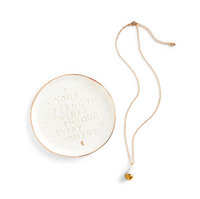 Strength Shines Necklace + Trinket Dish