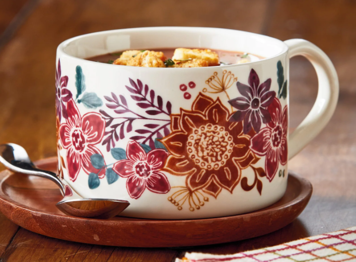 Autumn Bloom Soup Mug