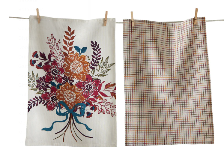 Autumn Bloom Dishtowel Set of 2
