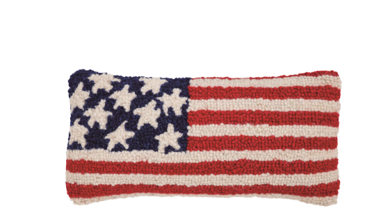 Flag Hook Wool Pillow