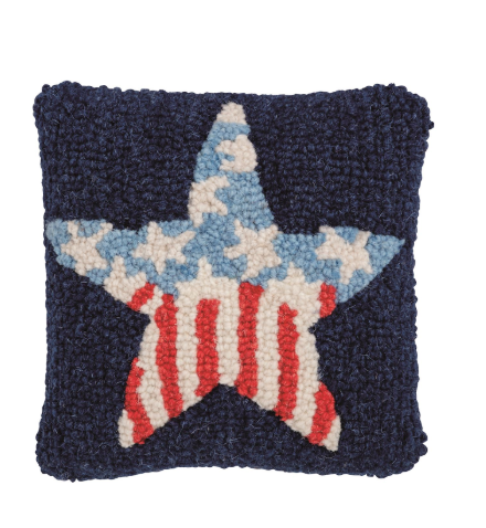 Star Hooked Pillow