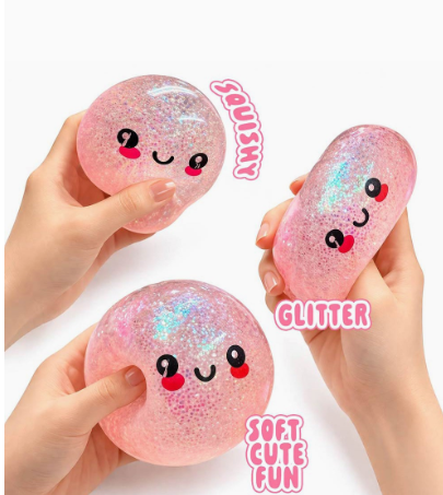 Mystery Squishy Glitter Steamed Bun Dumpling Toy