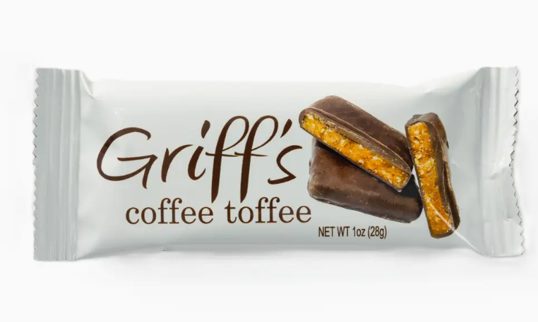 Griff's Coffee Toffee - 1oz Dark Chocolate Toffee