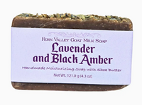 Lavender+Black Amber Goat Milk Soap