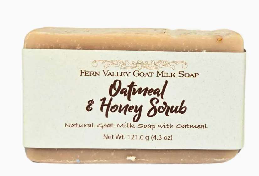 Oatmeal+Honey Scrub Goat Milk Soap