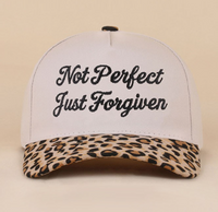 Not Perfect Just Forgiven Two Tone Snapback Hat
