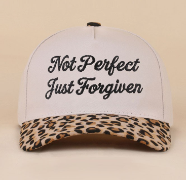 Not Perfect Just Forgiven Two Tone Snapback Hat